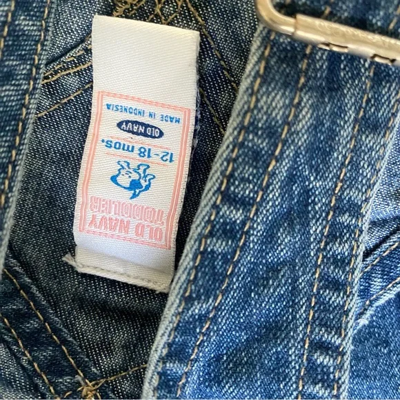 Old Navy Blue Denim Overalls - Picture 9 of 10